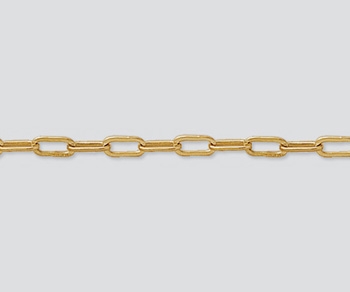 14K Gold Filled Chain - #7 - 6mm x 2.5mm Flat Drawn Cable chain