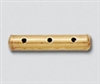 14K Gold Filled Tube Spacer Bar - 3mm, 3Hole