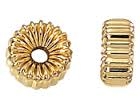14kt Gold Filled Corrugated Rondell Bead - 4mm - 2mm Hole Size