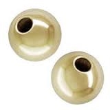 14kt Gold Filled Smooth Seamless Round Bead - 4mm, 1.0mm hole