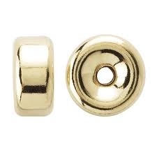 14kt Gold Filled Smooth Rondell Bead - 5mm - 2mm Hole Size