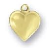 14kt Gold Filled Heart Charm- 6mm