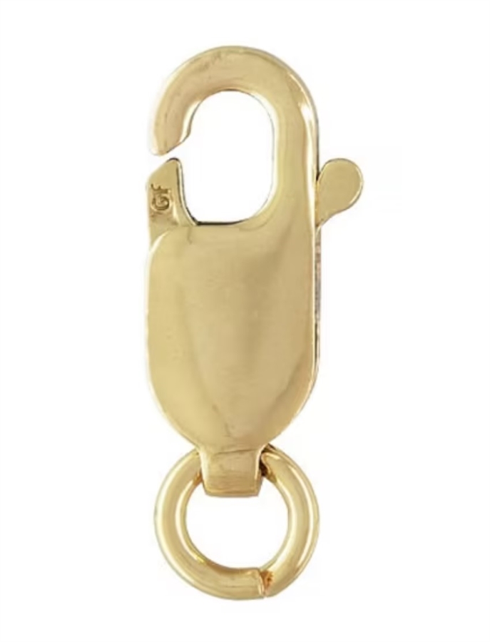 14kt Gold Filled Plain Lobster Clasp with Jumpring - 14mm