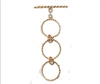 14kt Gold Filled 3-Ring Adjustable Twisted Toggle Clasp - 14mm