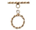 14kt Gold Filled Double Twist Toggle Clasp