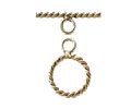 14kt Gold Filled Twisted Toggle Clasp - 11mm