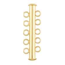 14kt Gold Filled Multi-Strand Tube Clasp - 5 Strand