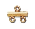 14kt Gold Filled Multi-Strand Connector End - Flat 2 Strand