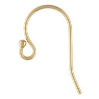 14K Gold Filled Earwire with 2mm Bead