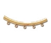 14kt Gold Filled Curved Tube with Loops - 3mm x 38mm - 5 Loop