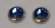 20ss Flatback Rimset Rhinestone HOTFIX Silver/Sapphire