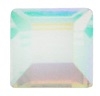 4mm Flatback Square Crystal AB