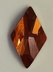 10 x 6mm Flatback Rhombus Crystal Copper
