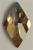 10 x 6mm Flatback Rhombus Golden Shadow