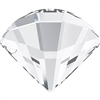 Swarovski #2714 6mm Fan Flat Back - Crystal