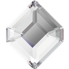 Swarovski 10 x 8.4mm Concise Hexagon Flat Back - Crystal