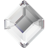 Swarovski 6.7 x 5.6mm Concise Hexagon Flat Back - Crystal