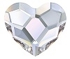 Swarovski 3.6mm Heart flat back- Crystal