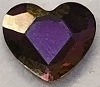 Swarovski 6mm Heart flat back- Lilac Shadow