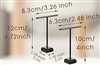 2 Piece Earring T-Display - Black With Black Base