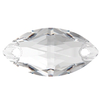 Swarovski 18 x 9mm Navette Sew On- Crystal