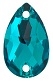 Swarovski 12 x 7mm Pear Sew On Blue Zircon