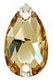 Swarovski 12 x 7mm Pear Sew On Golden Shadow