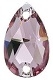 Swarovski 12 x 7mm Pear Sew On Light Amethyst