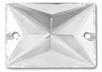 Swarovski 18 x 13mm Rectangle Sew On Crystal