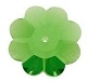 Swarovski 14mm Margarite Bead/Sew On Fern Green