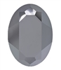 #4127 Swarovski Big Oval Fancy Stone- 30 X 22mm - Hematite