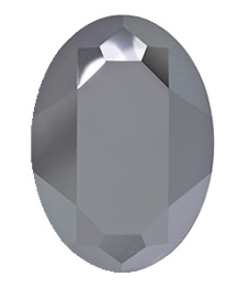 #4127 Swarovski Big Oval Fancy Stone- 30 X 22mm - Hematite