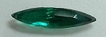 15 x 4mm Pointed Back Navette-Emerald