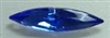 15 x 4mm Pointed Back Navette-Sapphire
