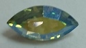 15 x 7mm Pointed Back Navette- Chrysolite AB