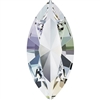 Swarovski #4228, 6 x 3mm Pointed Back Navette-Crystal AB