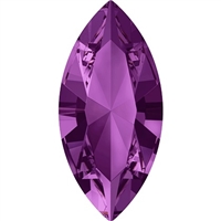 Swarovski #4228, 6 x 3mm Pointed Back Navette- Amethyst