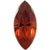 Swarovski #4228, 6 x 3mm Pointed Back Navette- Medeira Topaz - Discontinued Vintage Color