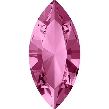 Swarovski #4228, 6 x 3mm Pointed Back Navette- Rose