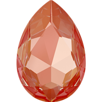 #4327 Swarovski Large Pear Fancy Stone- 30 X 22mm - Orange Glow DeLite