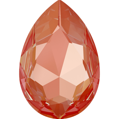 #4327 Swarovski Large Pear Fancy Stone- 30 X 22mm - Orange Glow DeLite