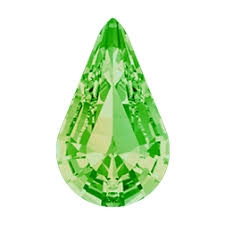 Swarovski Pointed Back Pear - 13 x 7.8mm  - Peridot