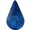 Swarovski Pointed Back Pear - 13 x 7.8mm  - Sapphire