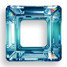 14mm Square Cosmic Ring Bermuda Blue