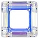 30mm Square Cosmic Ring Crystal AB