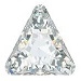 10mm Triangle Pointed Back-CRYSTAL