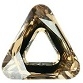 14mm Triangle Cosmic Ring Golden Shadow CAL