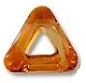 20mm Triangle Cosmic Ring Crystal Copper