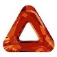 20mm Triangle Cosmic Ring Red Magma