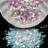 4mm Flat Sequins - Clear Iridescent